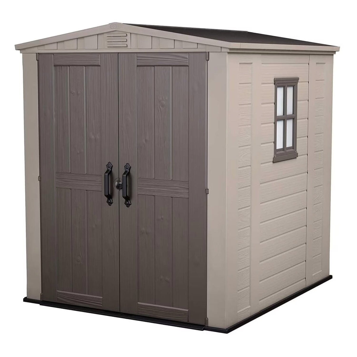 Keter Resin Outdoor Storage Shed, Taupe, 8 x 11 Foot - Factor
