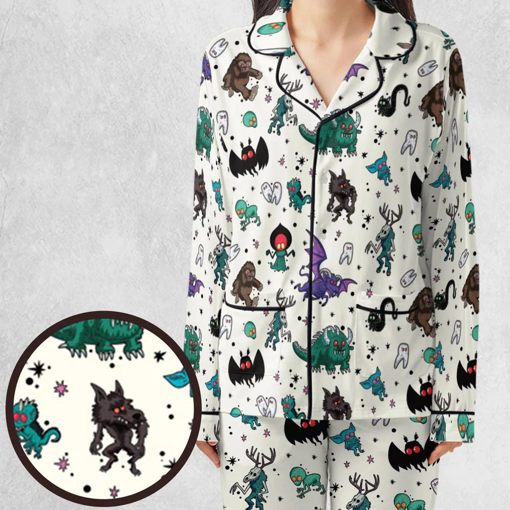 Cryptids of the Americas Cryptozoology Cryptids Monster Pajamas Set