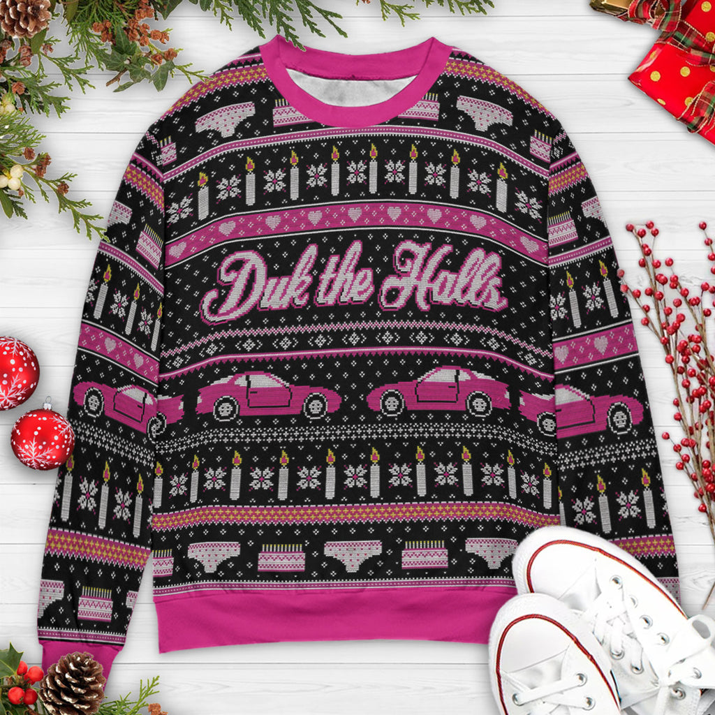Duk The Hall Sixteen Candles Ugly Christmas Sweatshirt