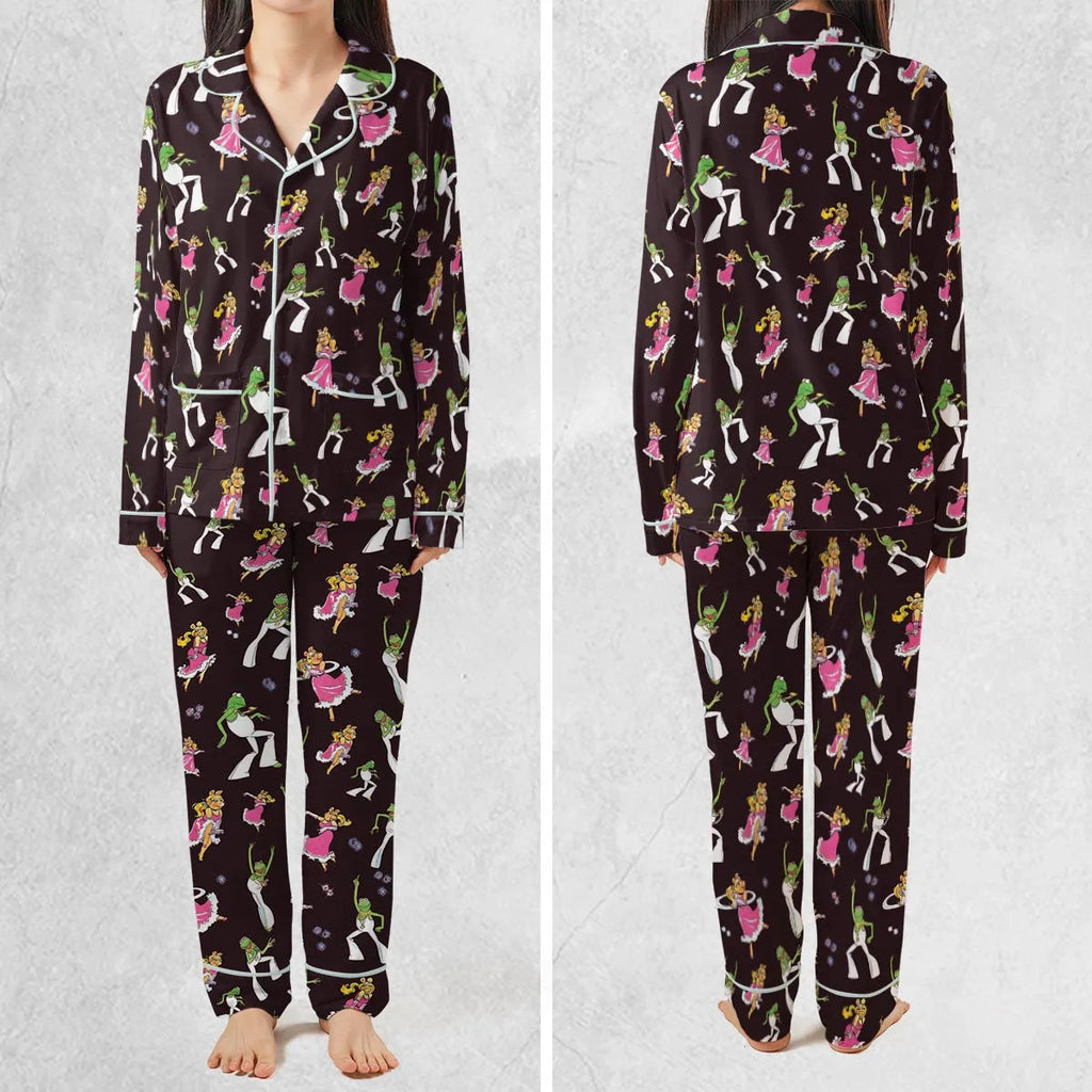 Disco Couple Kermit And Piggy The Muppet Show Pajamas Set