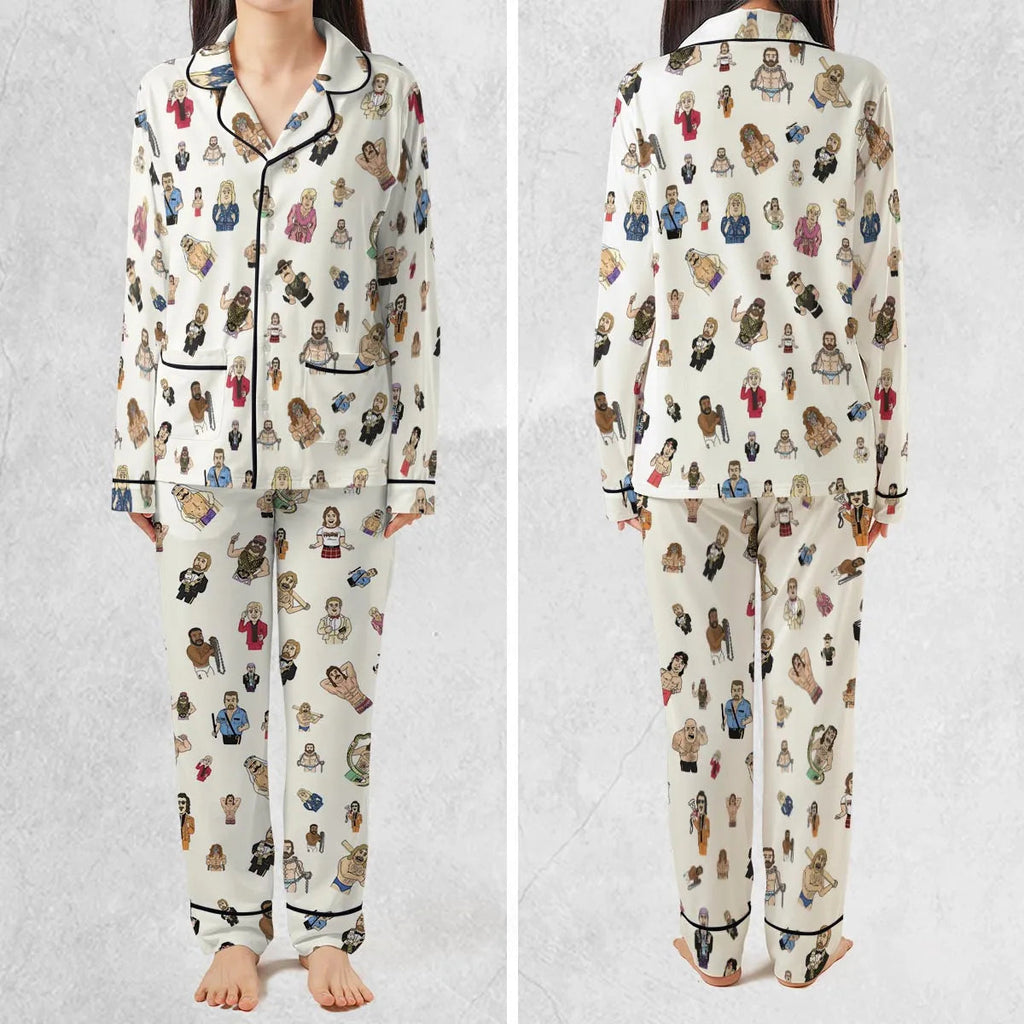 Old School Pro Wrestling Pajamas Set