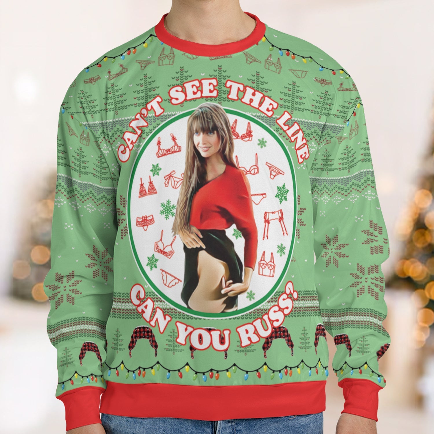Can You Russ Ugly Christmas Sweatshirt