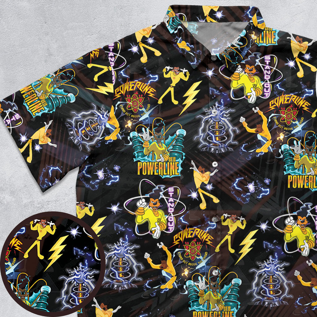 Powerline Concert A Goofy Movie Button Down Shirt