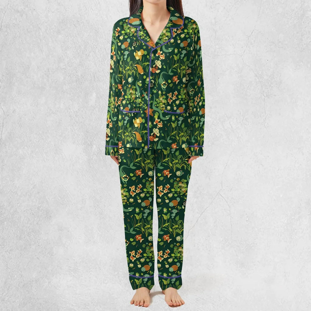 Floating In A Pond Magikarp Psyduck Vaporeon Water Pokemon Pajamas Set