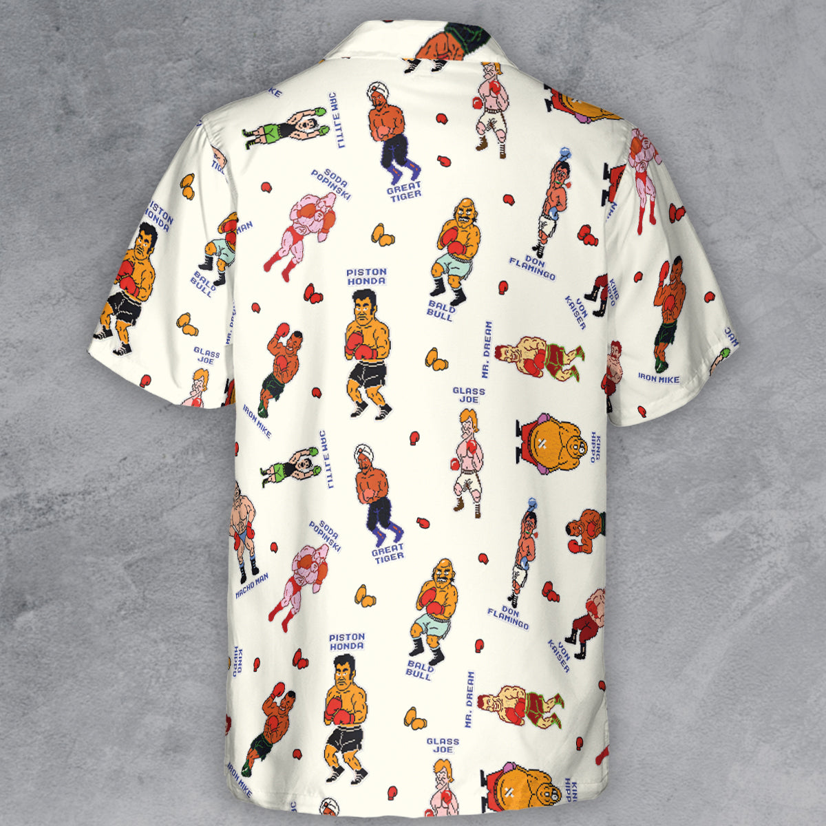 Retro Game Punch Out Button Down Shirt
