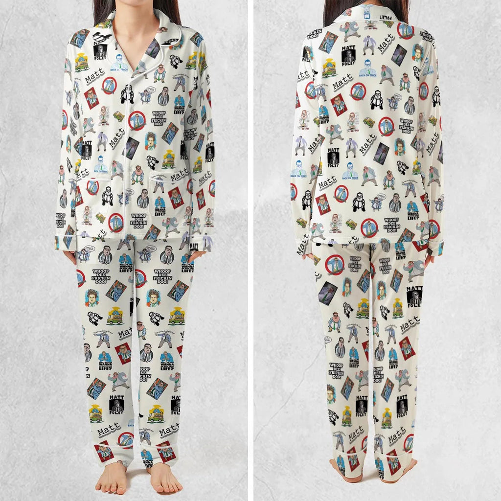Chris Farley Matt Foley Motivational SNL Pajamas Set