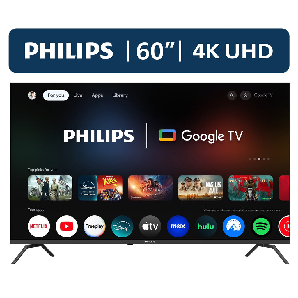 Philips 60 Class 4K Ultra HD Google Smart LED TV - 60PUL7555/F7