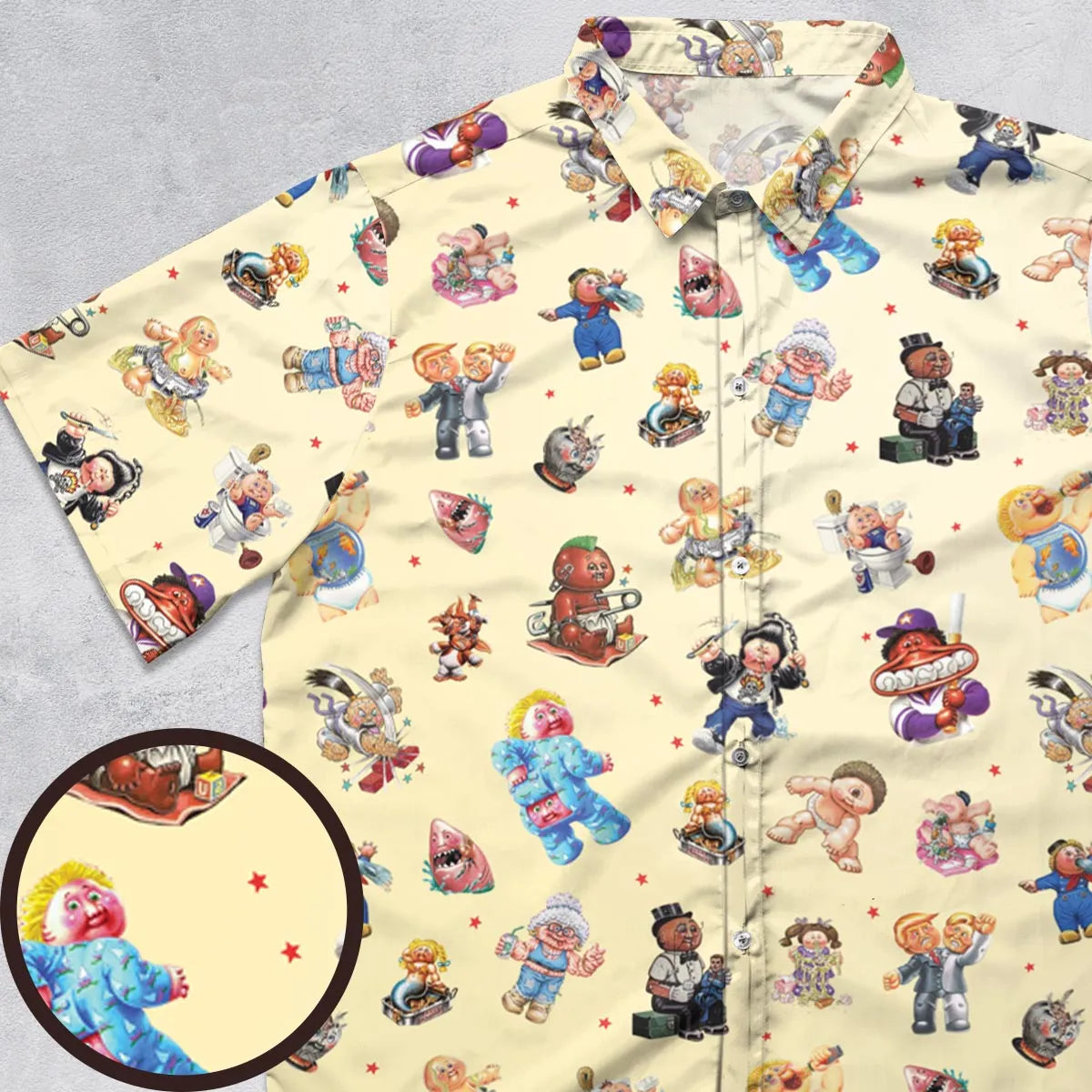 90s Garbage Pail Kids Button Down Shirt