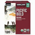 Kirkland Signature Organic Pacific Bold Dark Roast Coffee K-Cup Pods, 120-Count