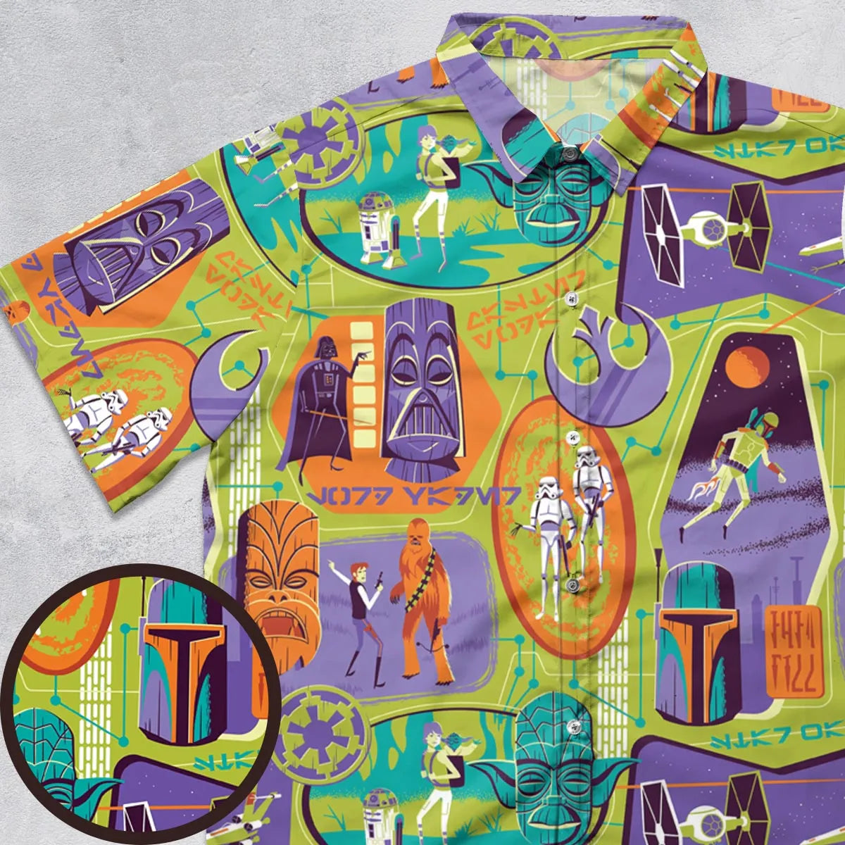 Summer Vibe Star Wars Button Down Shirt