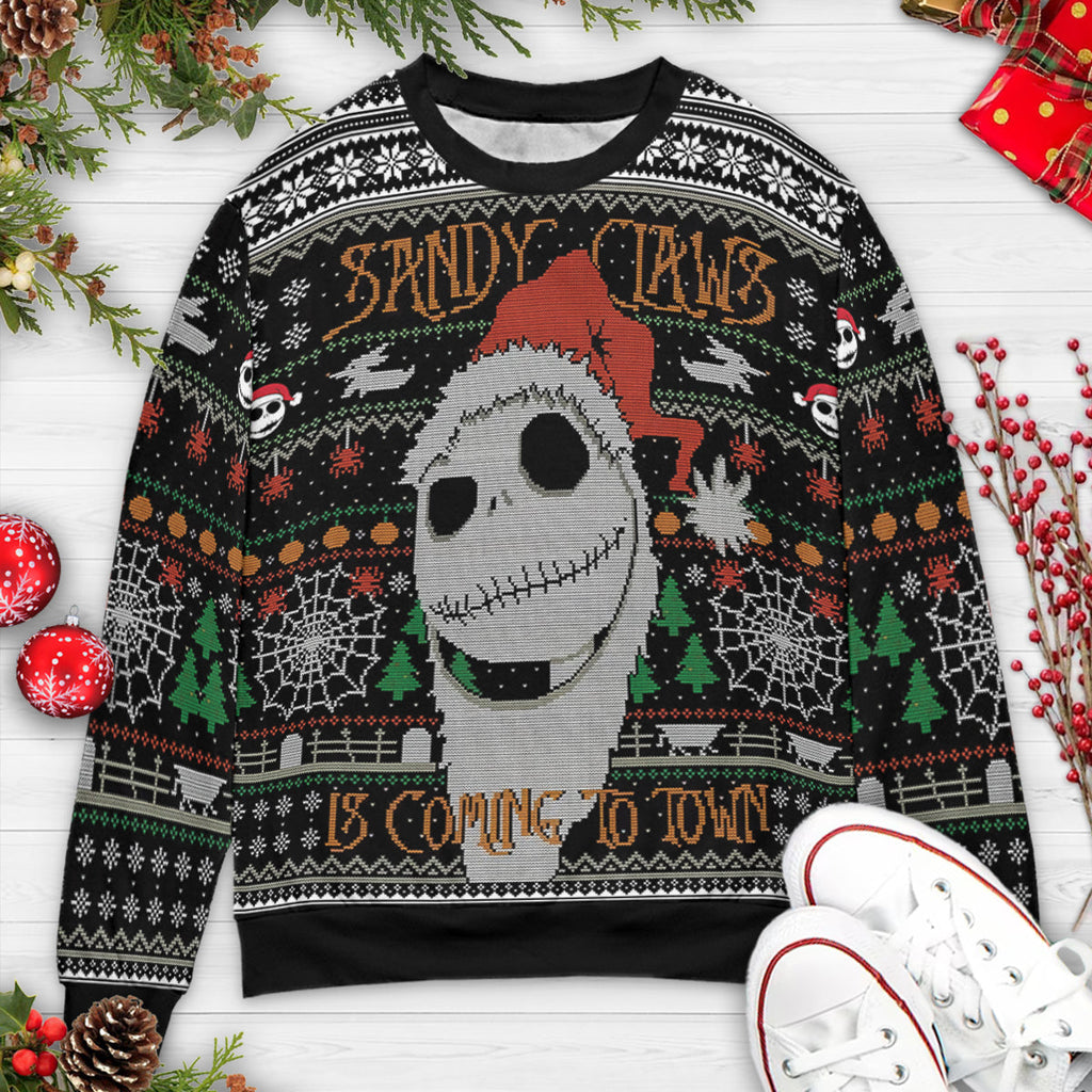 Sandy Claws The Nightmare Before Christmas Ugly Christmas Sweatshirt