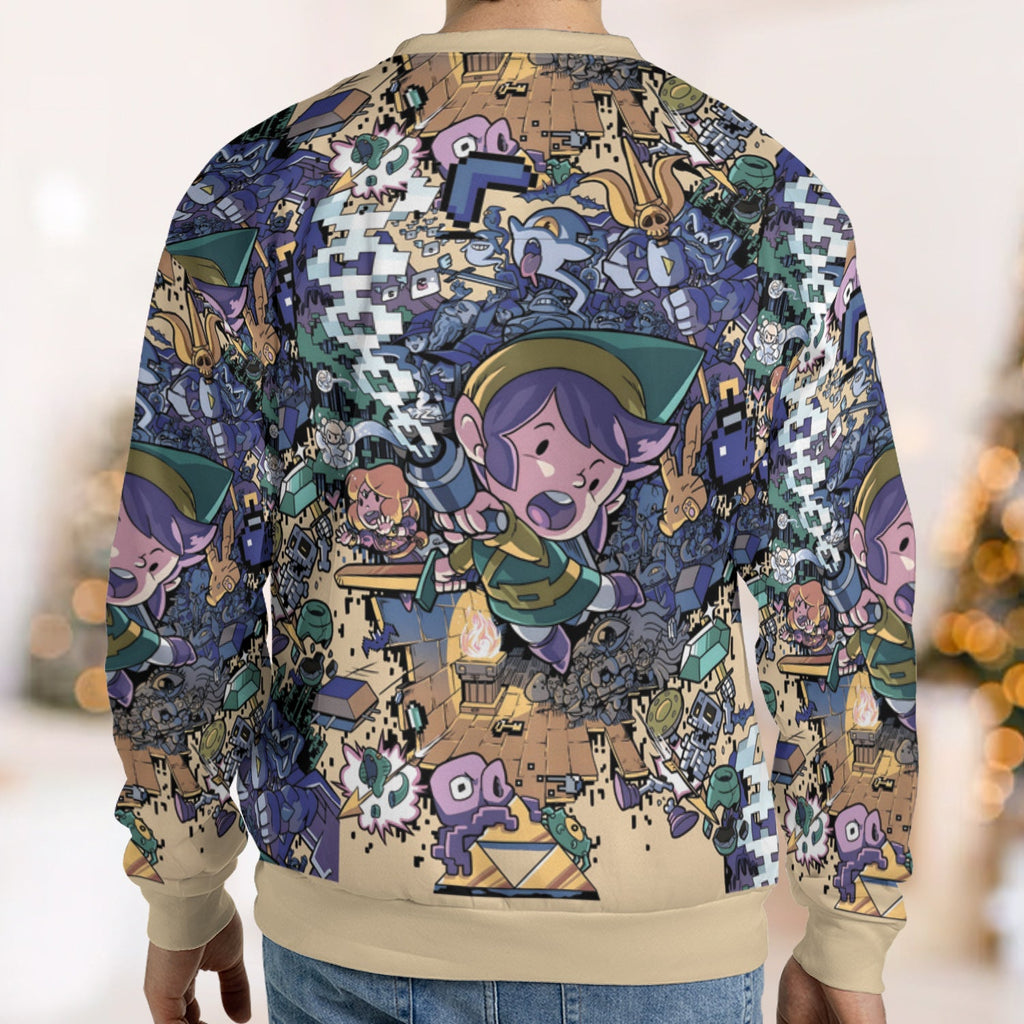 Link Loot The Legend of Zelda Ugly Christmas Sweatshirt