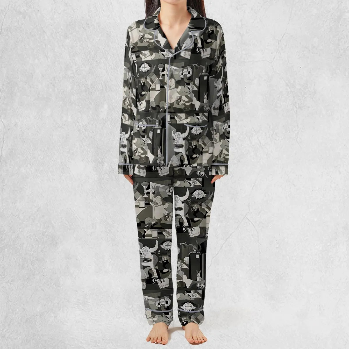 Monty Picasso Style Art Pajamas Set