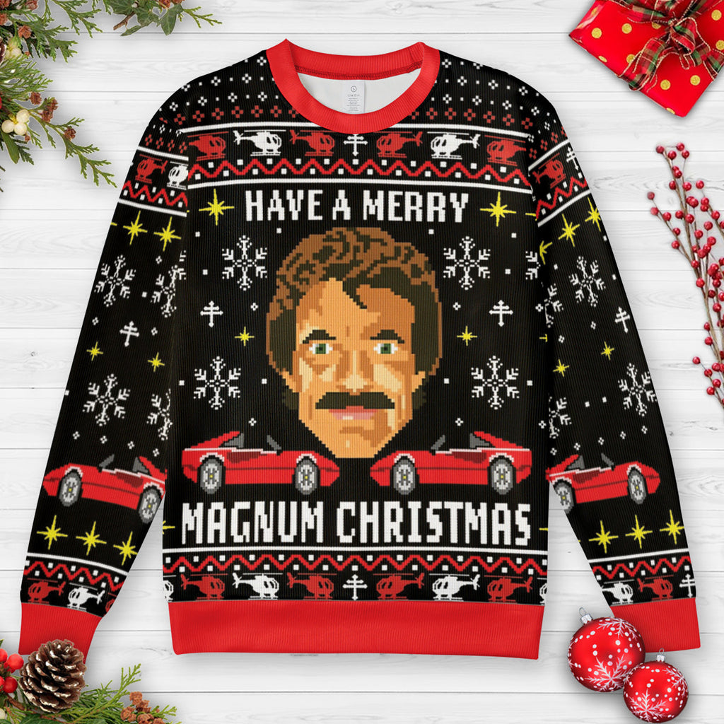 Merry Magnum Christmas Ugly Christmas Sweatshirt