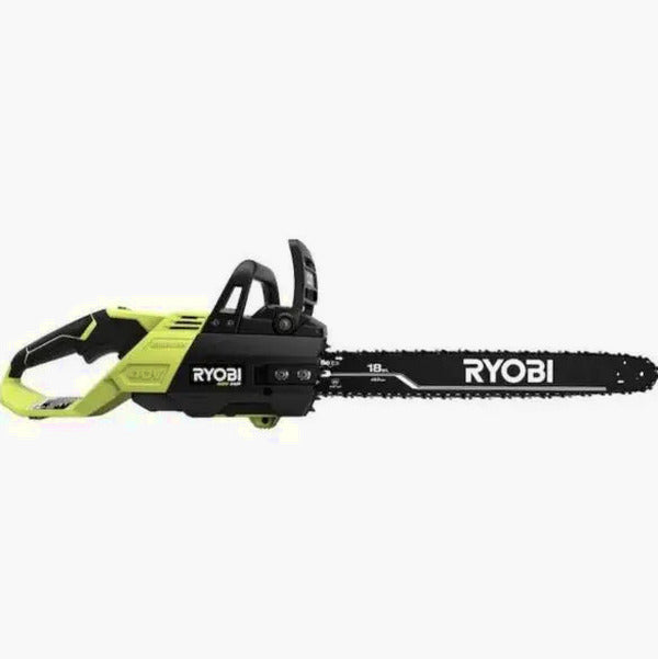 RYOBI 40V 18-Inch Cordless Chainsaw Kit With Battery And Charger - Green