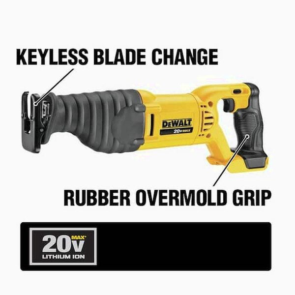 DEWALT 20V MAX Cordless 10 Tool Combo Kit With (2) 20V 2.0Ah Batteries, Charger And Bag - DCK1020D2