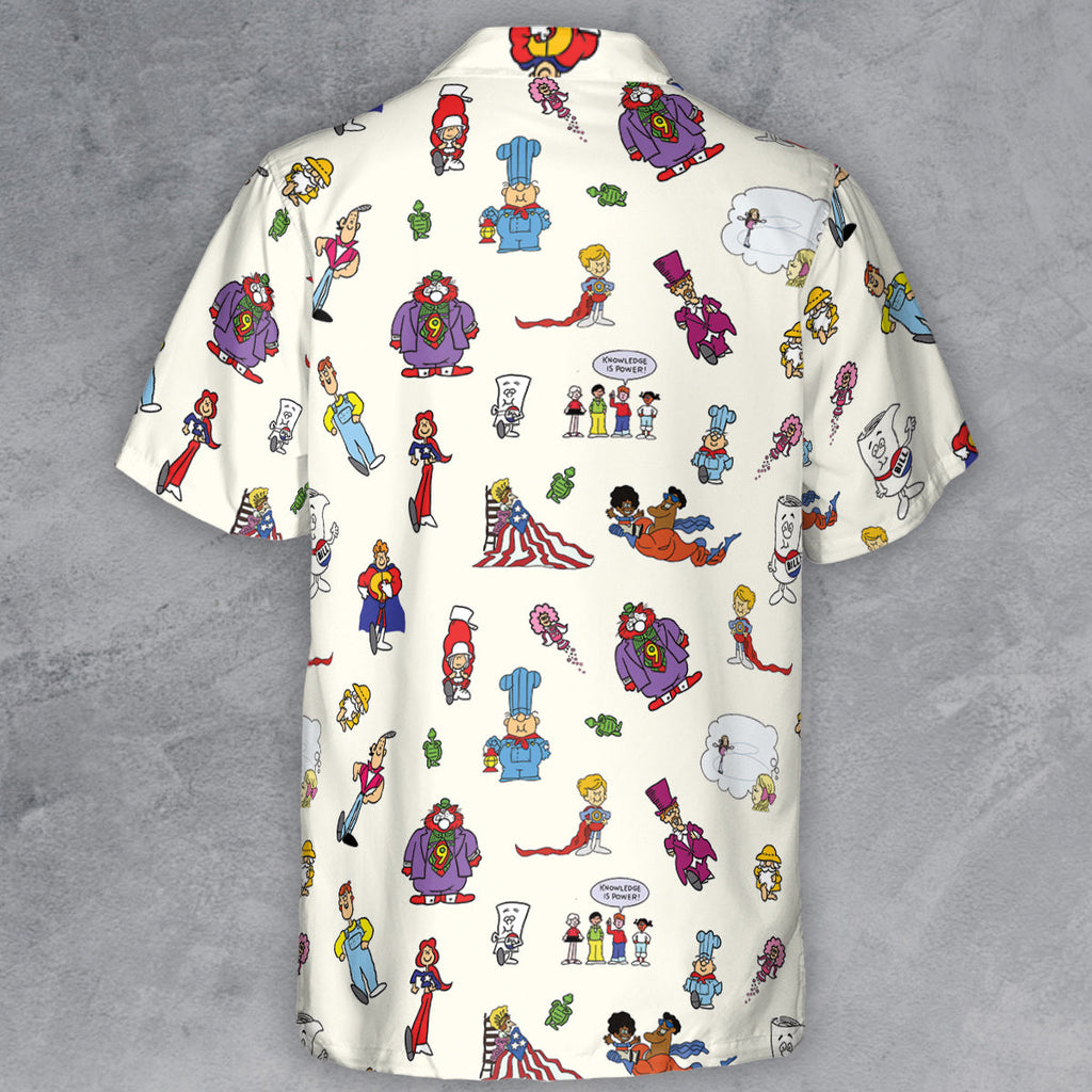 Schoolhouse Rock Characters Button Down Shirt