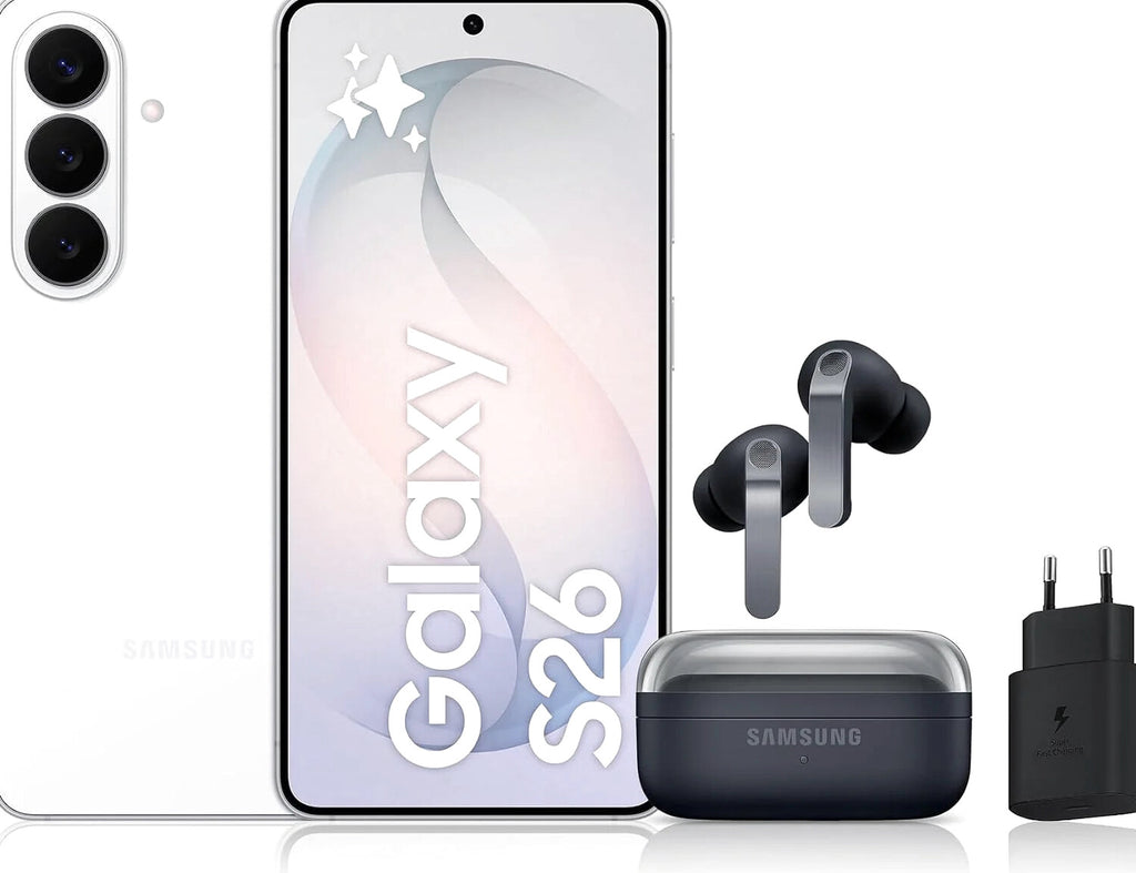 Samsung Galaxy S26 Android 5G Smartphone, 512 Go, Violet, 25W Fast Charger Included - Galaxy S26