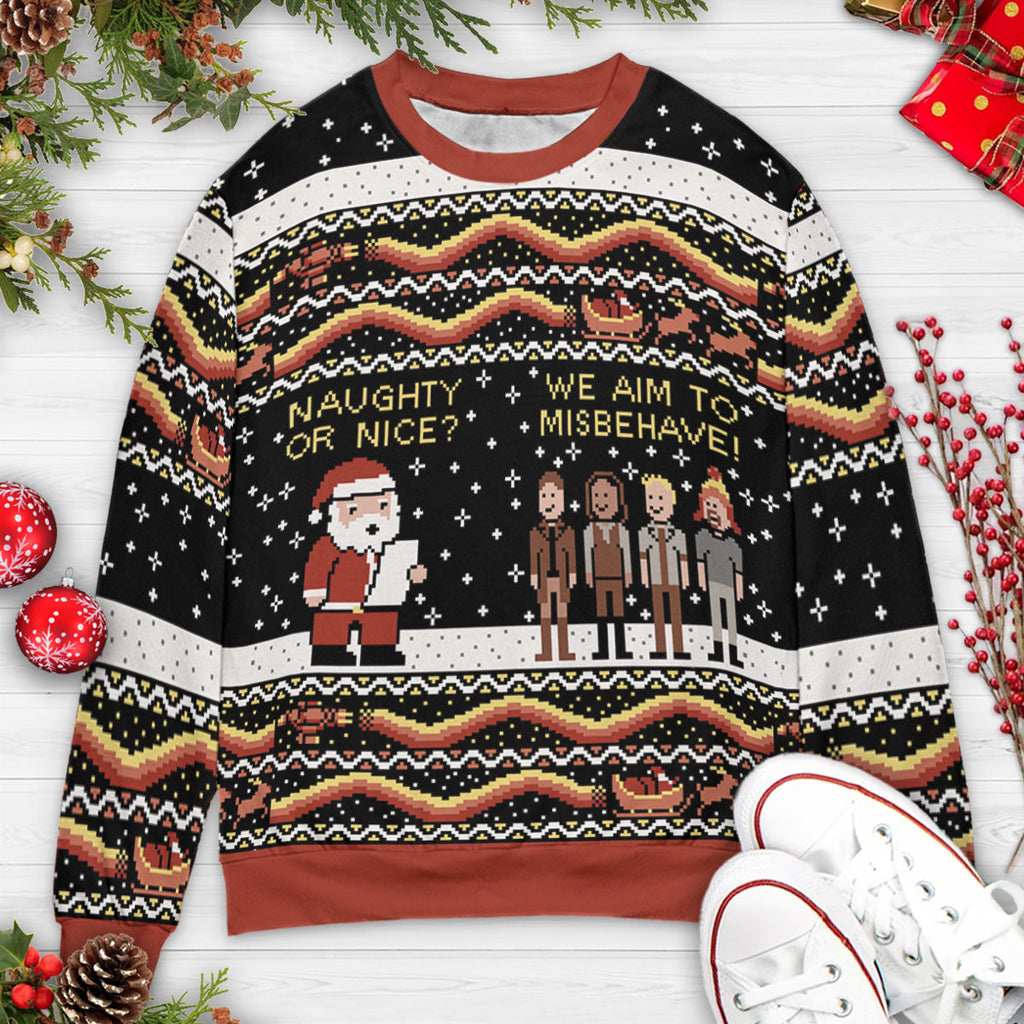 We Aim to Misbehave Firefly Ugly Christmas Sweatshirt