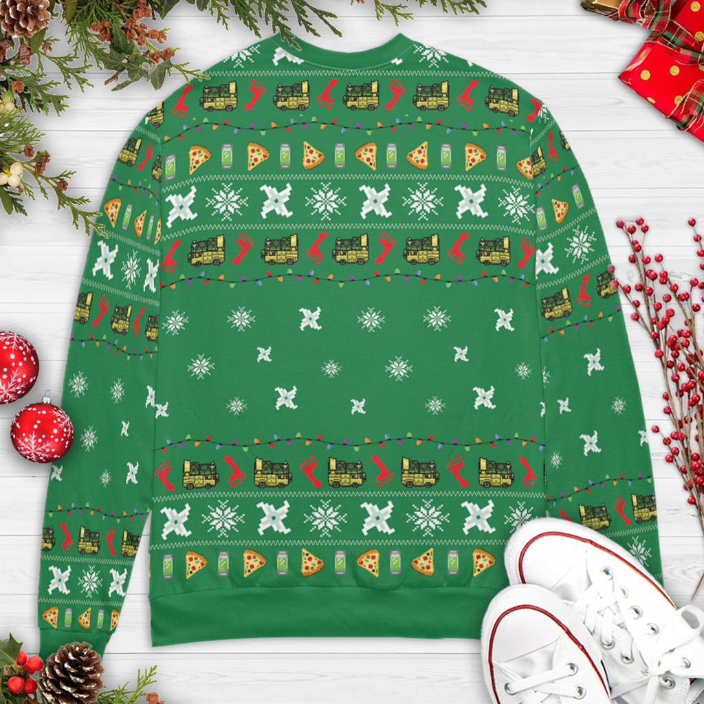 A Turtle Xmas Ugly Christmas Sweatshirt