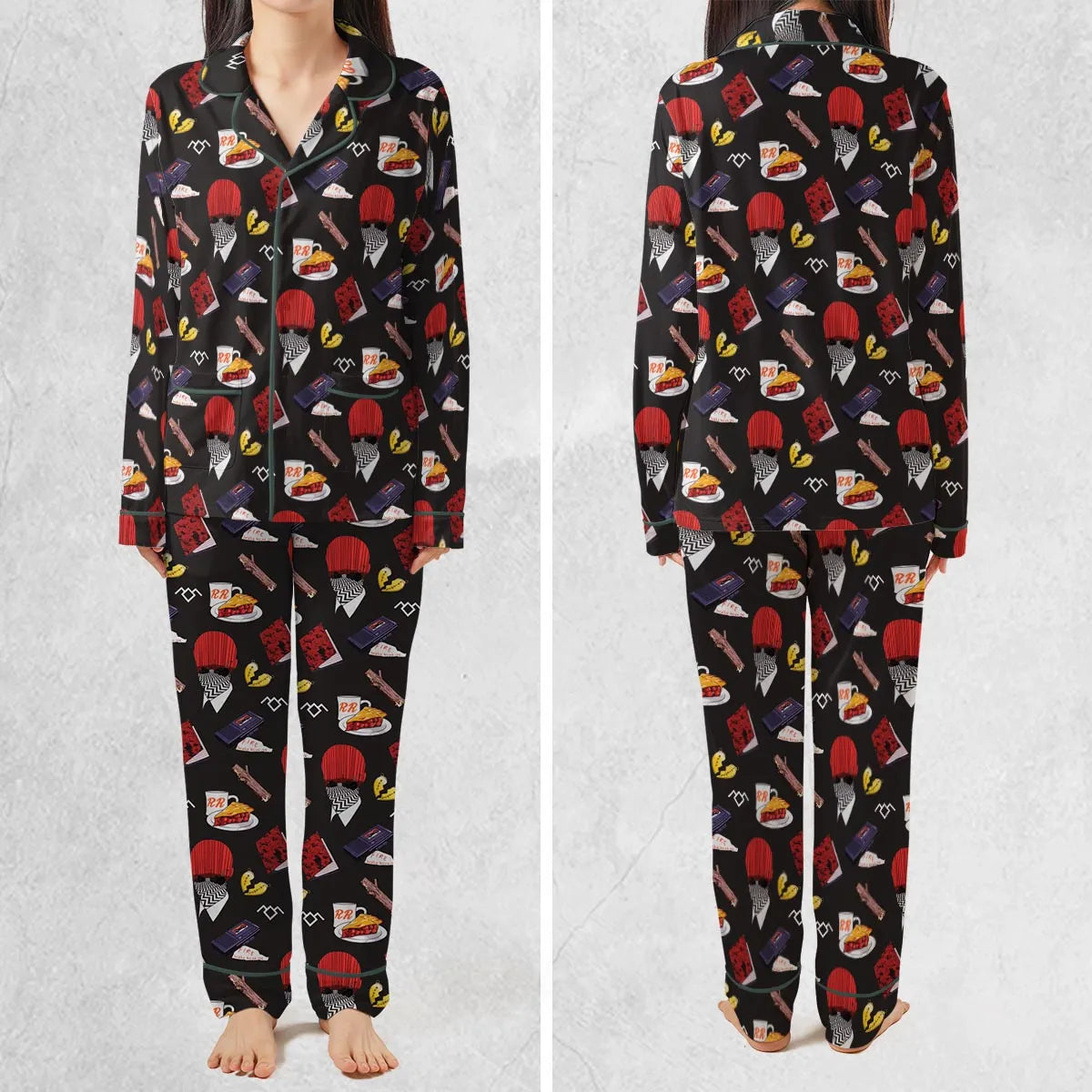 Twin Peaks Pattern Pajamas Set