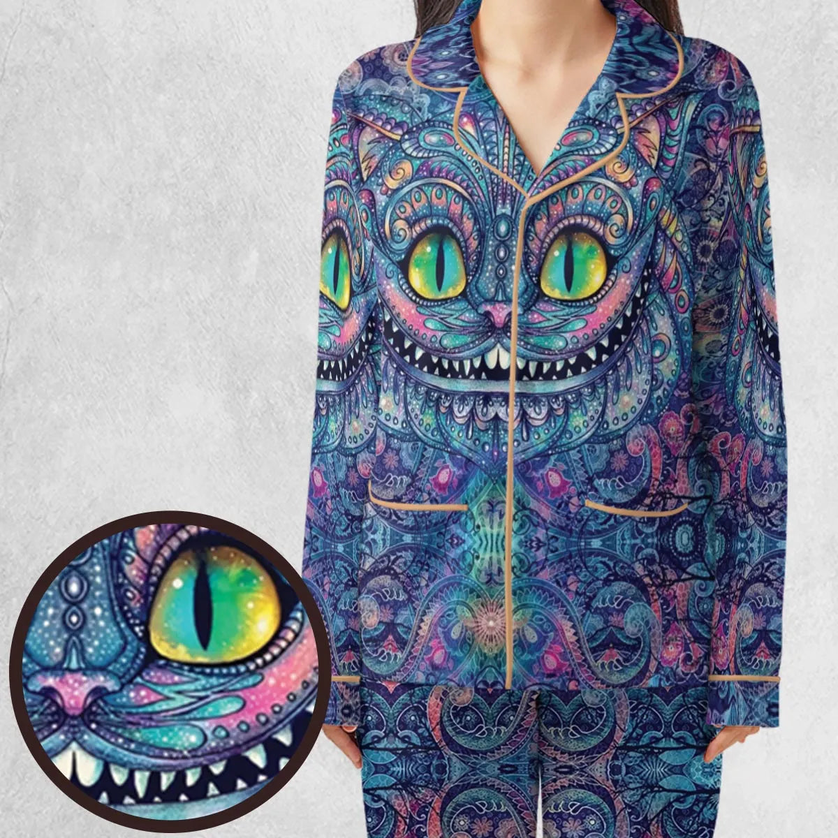 Cheshire Cat Alice In Wonderland Pajamas Set