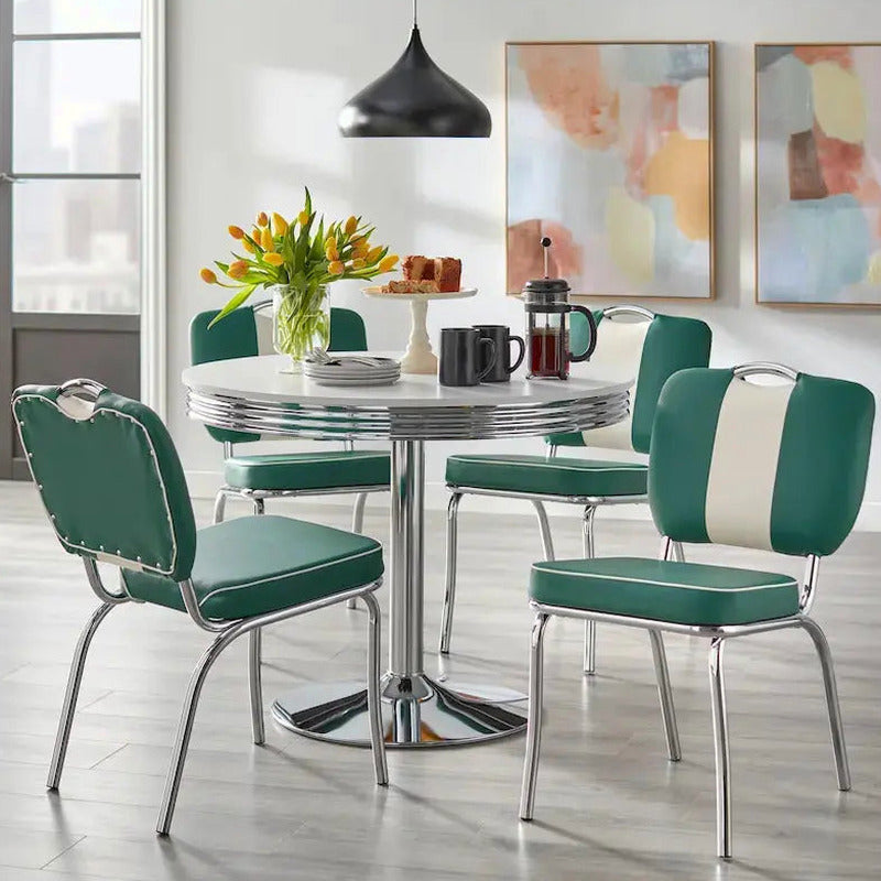 Simple Living 5-Piece Retro Dining Set With Laminated MDF Table Top - Raleigh