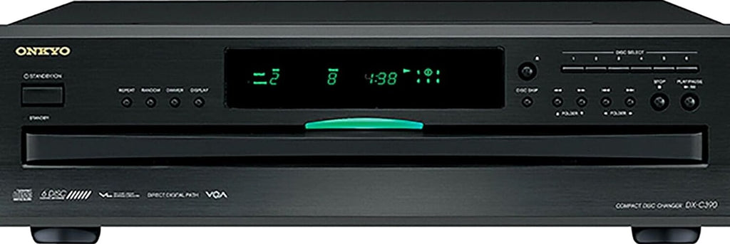 Onkyo 6-Disc CD Changer, Black - DX-C390
