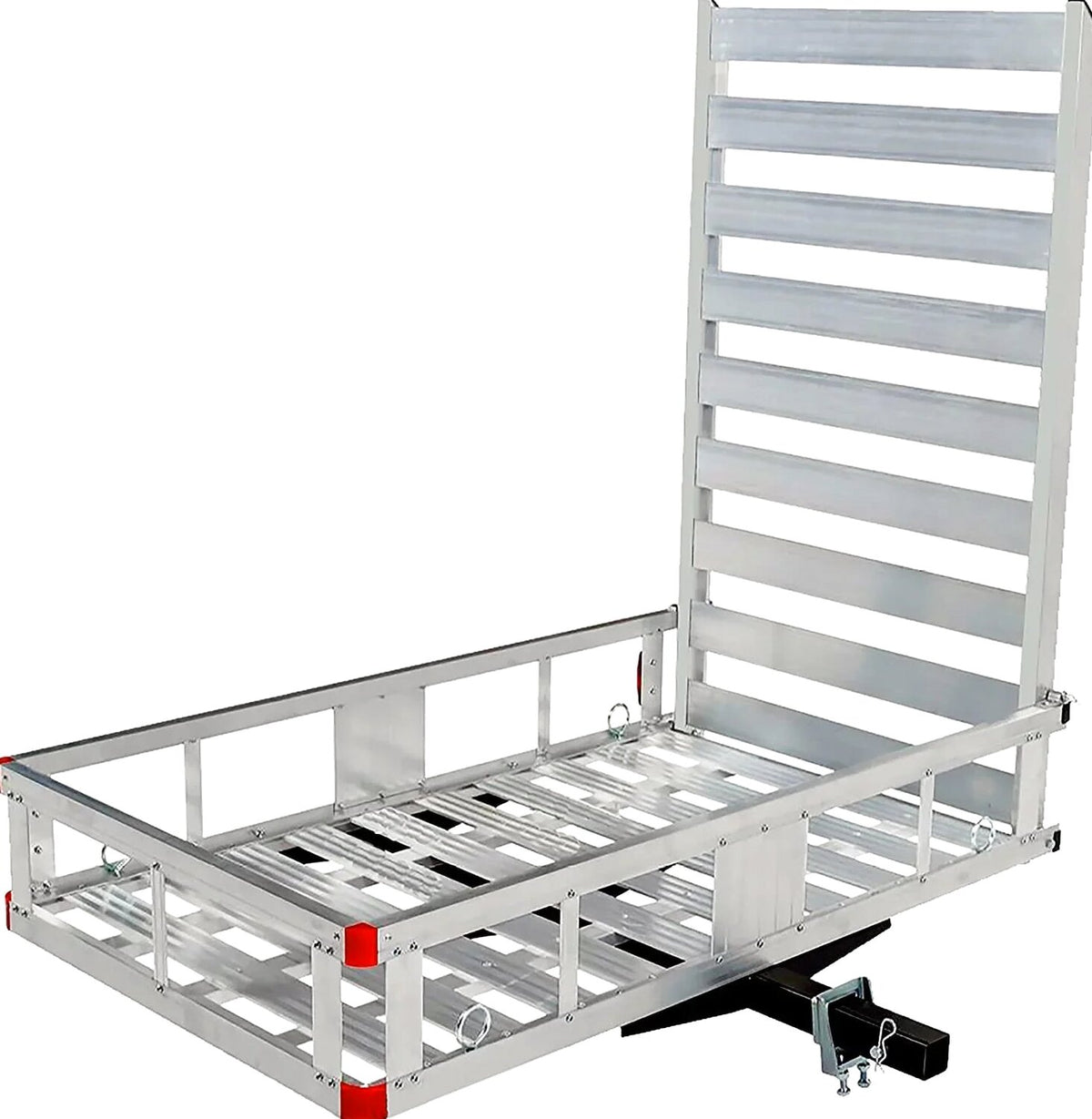 Aluminum Hitch Mount Cargo Carrier With 47-Inch Long Ramp, 1-Pack