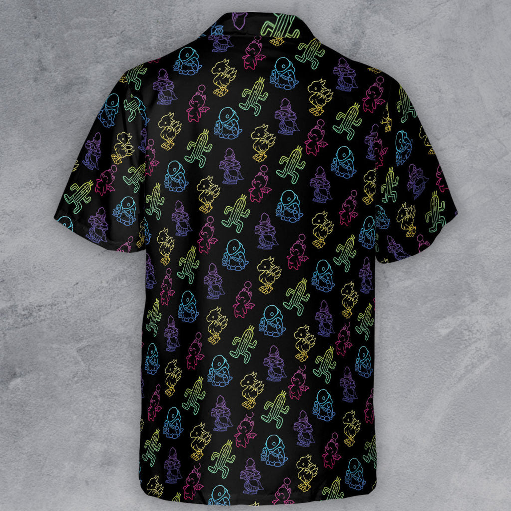 From Chocobos To Cactuars Final Fantasy Button Down Shirt