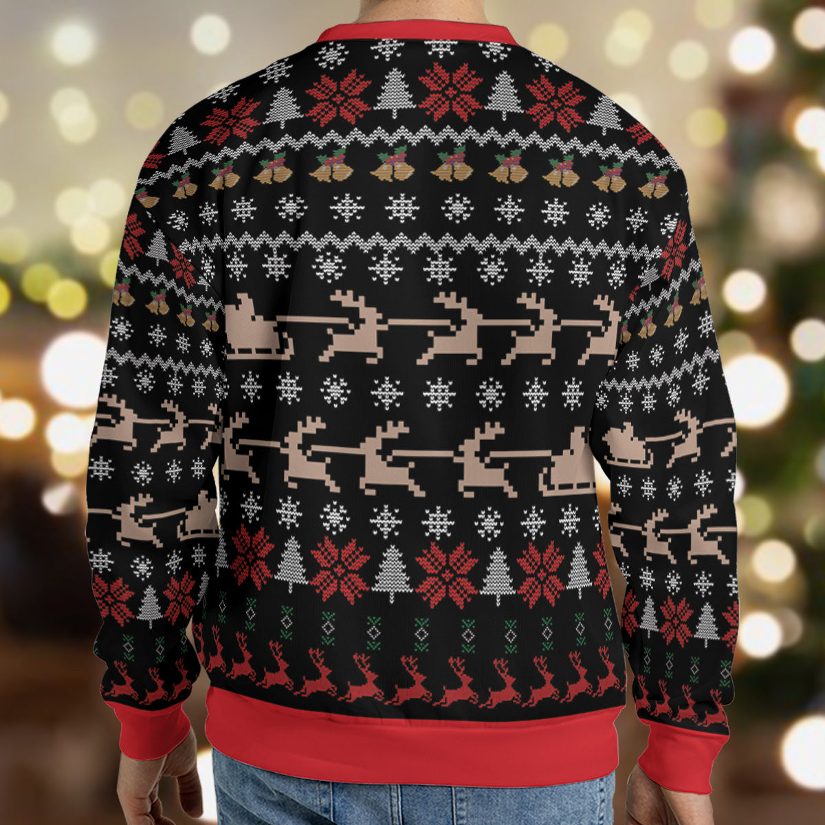 Jackie Daytona Regular Human What We Do In The Shadows Ugly Christmas Sweatshirt