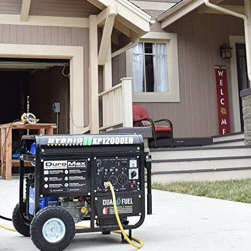 DuroMax Dual Fuel Generator 12,000W Gas/Propane, 457cc 4-Stroke Engine - XP12000EH