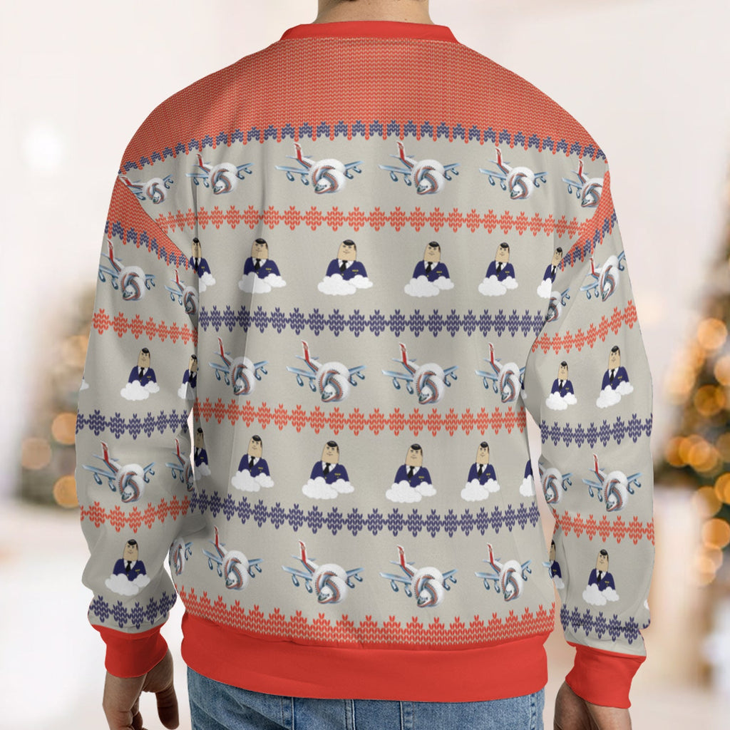 I Picked The Wrong Year Airplane Ugly Christmas Sweatshirt