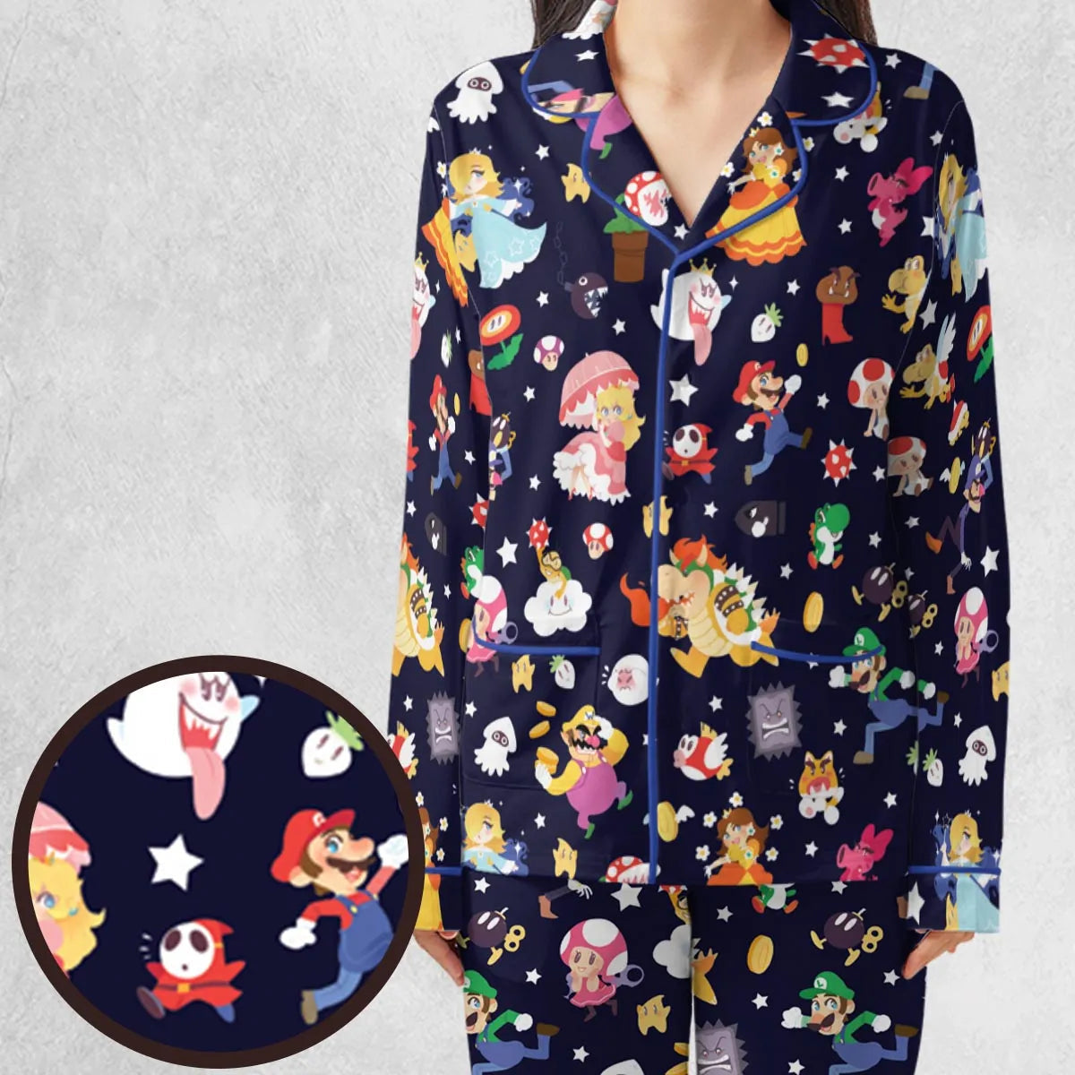 Mushroom Kingdom Super Mario Pajamas Set