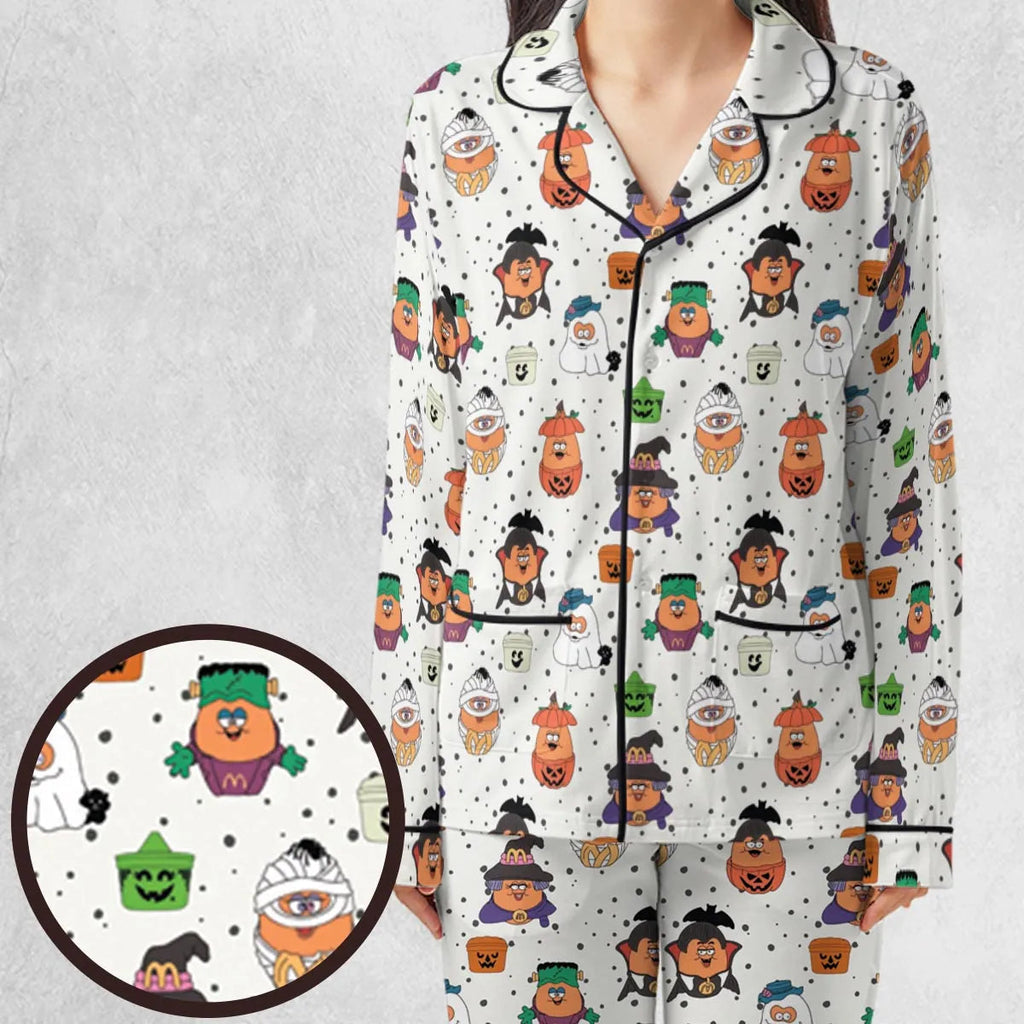 Memorable Friends McNugget Buddies Mcdonalds 1992 Pajamas Set