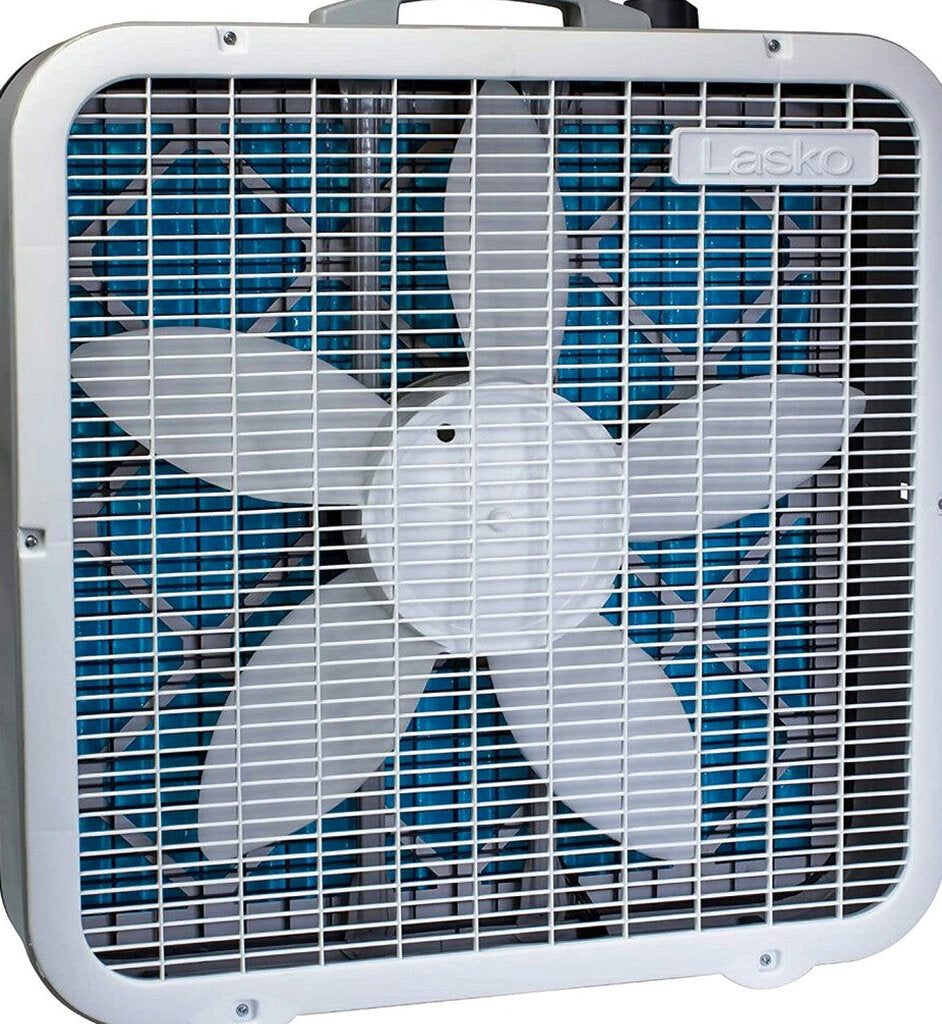 Lasko Air Flex 2-in-1 20-Inch Box Fan And Air Purifier, 3 Speeds, White - FF305