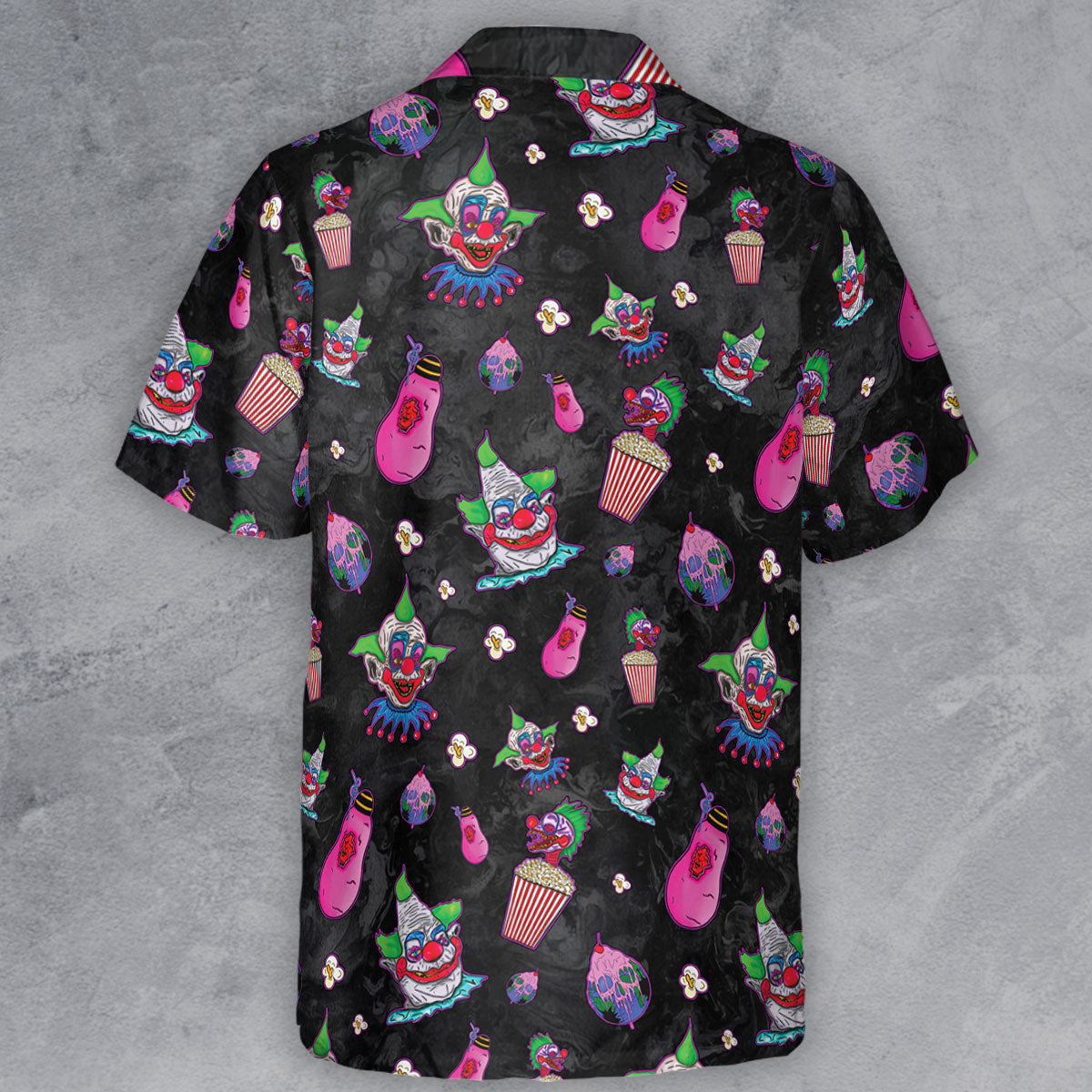 Space Horror Movie Killer Klowns Outer Button Down Shirt
