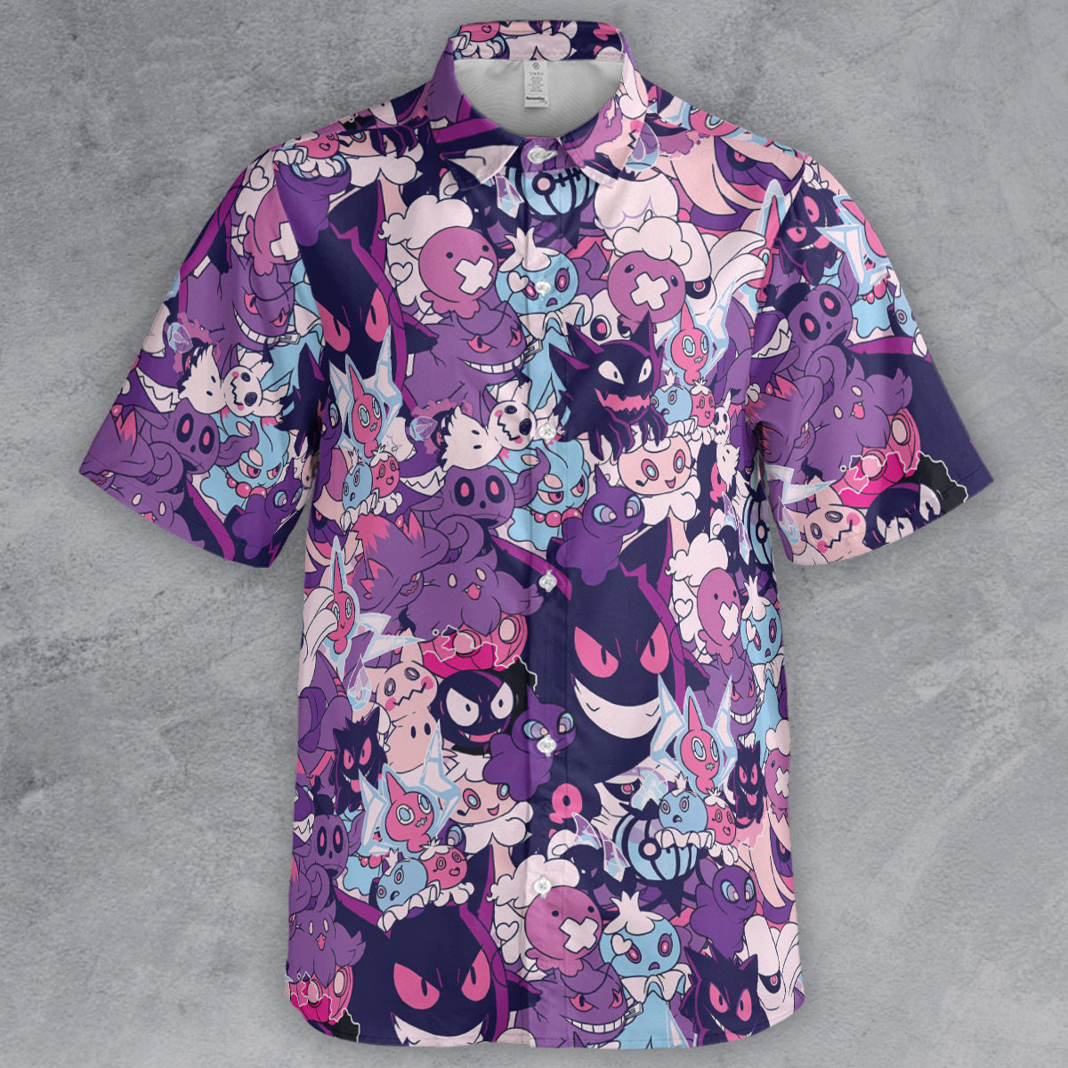 Haunter Drip Pokemon Button Down Shirt