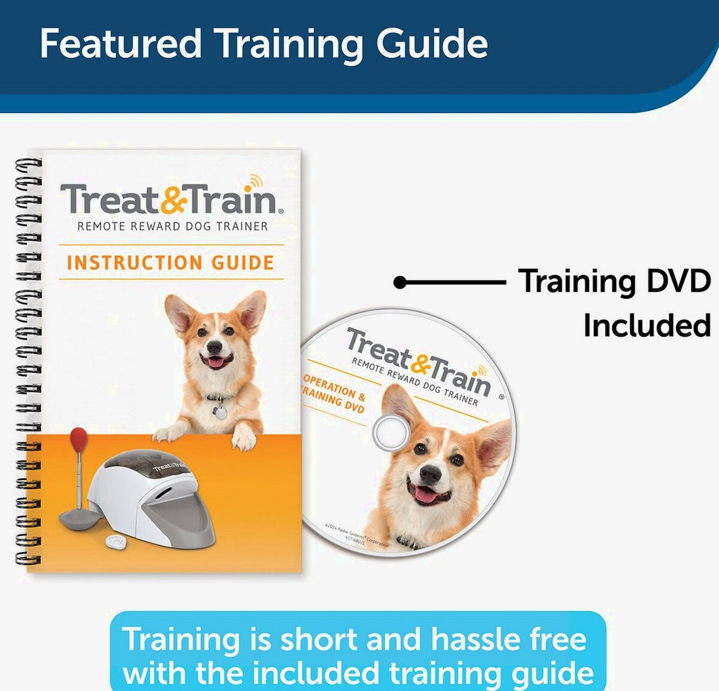 PetSafe Treat & Train Remote Treat Dispensing Dog Training System With Remote And Target Wand