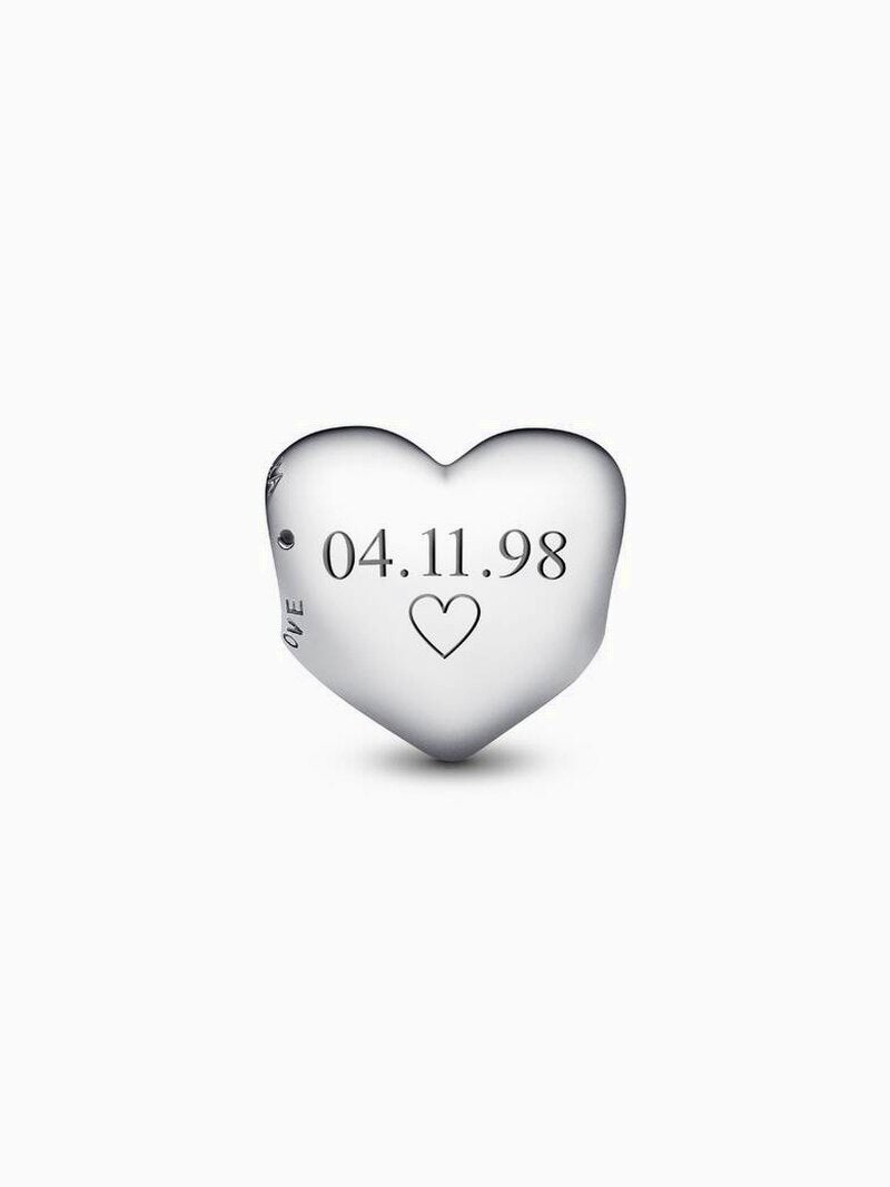 Mother Daughter Heart Charm Set