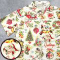 Vintage Christmas Victoria Button Down Shirt