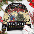 Gundaaamn Funny The Friday Movie Damn Mashup Gundam Ugly Christmas Sweatshirt