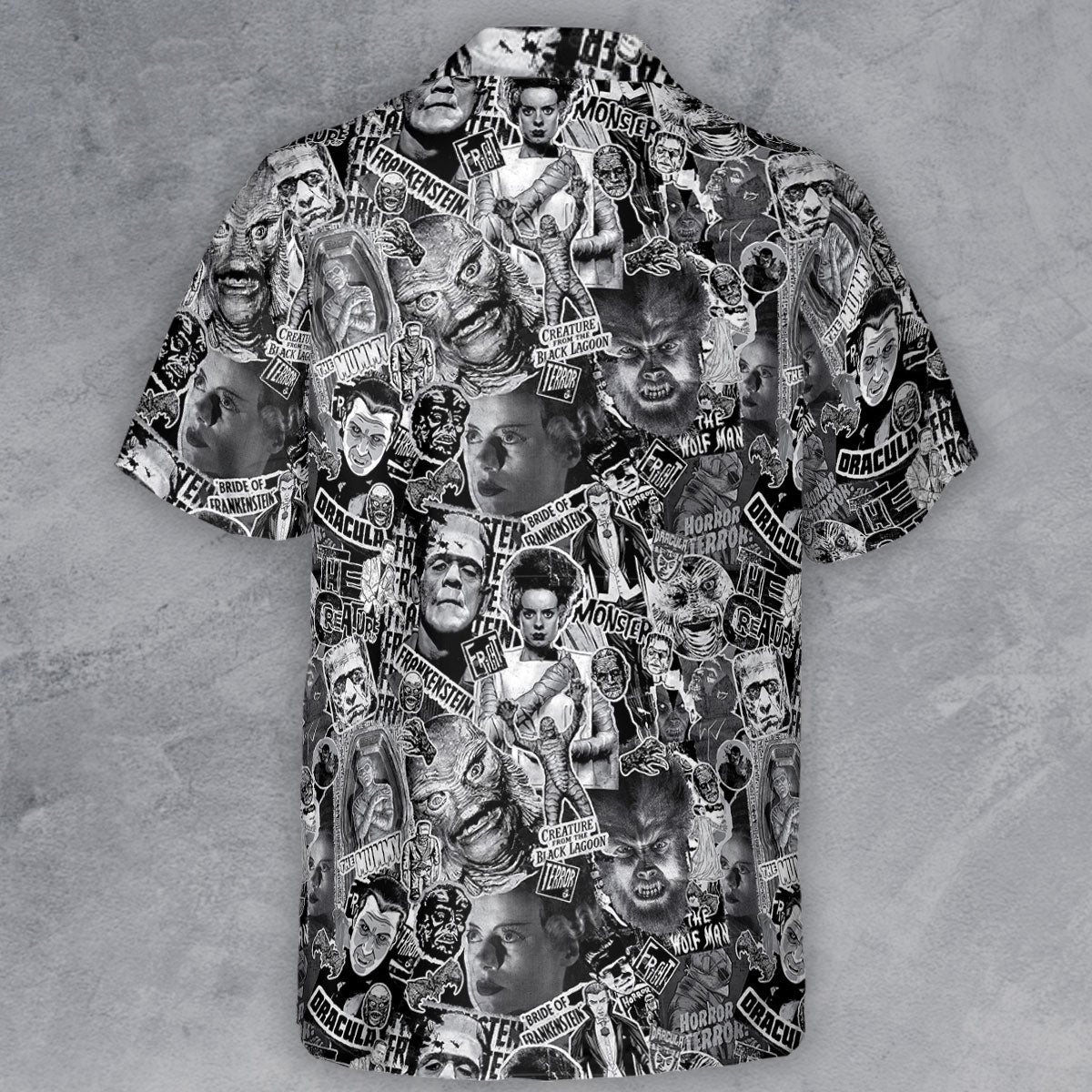 The Monsters Universal Classic Monsters Button Down Shirt