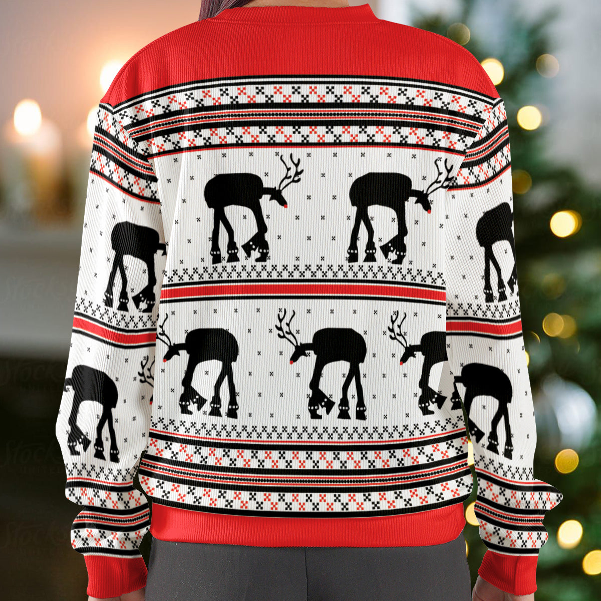 AT-AT Reindeer Ugly Christmas Sweatshirt