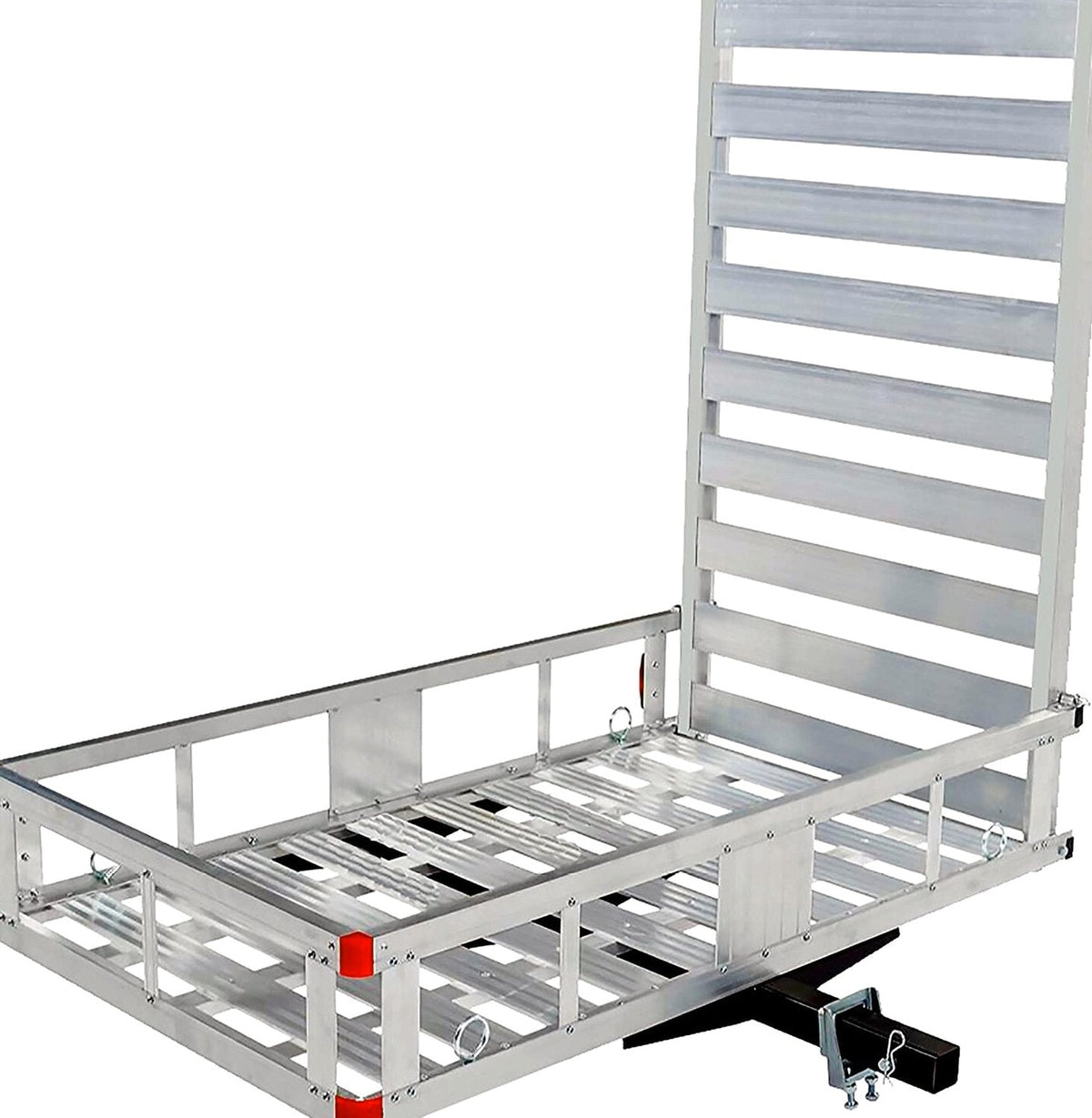 Aluminum Hitch Mount Cargo Carrier With 47 Inch Long Ramp, 1 Pack - 80779