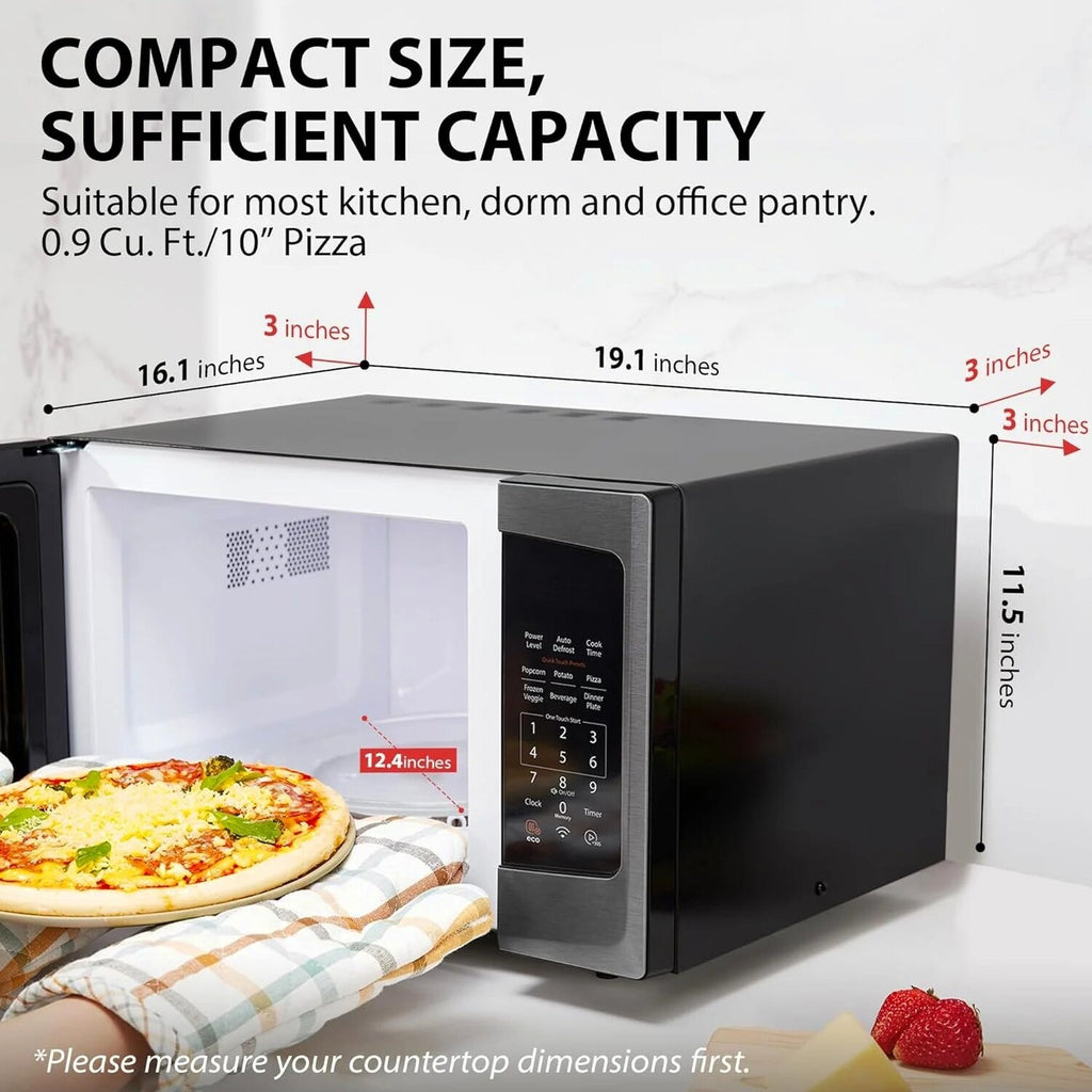 TOSHIBA 4-in-1 Countertop Microwave Oven, 1.5 Cu Ft, 1000W, Silver - ML-EC42P(SS)