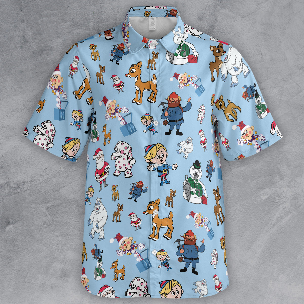 Hermey The Elf Rudolph the Red-Nosed Reindeer Button Down Shirt