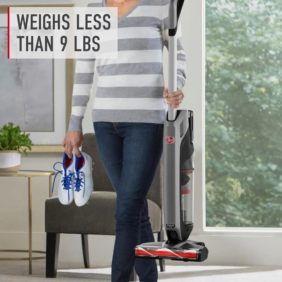 Hoover ONEPWR Evolve Pet Cordless Small Upright Vacuum Cleaner, Black - BH53422V
