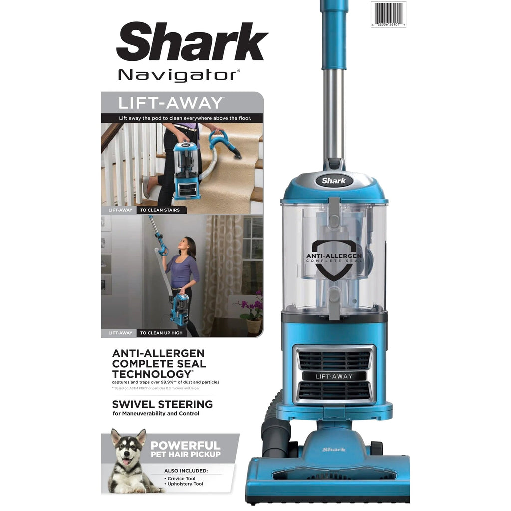 Shark Navigator Lift-Away Upright Vacuum, Bagless, Blue - NV380
