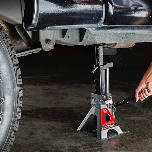 Powerbuilt All-in-One Bottle Jack With Integrated Jack Stands, 3-Ton 6000 lb Load Capacity